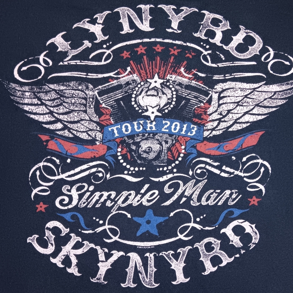 2013 Simple Man Lynyrd Skynyrd Tour Shirt Vintage Southern Rock